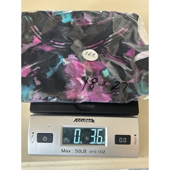 Lululemon Sculpt Tank Midnight Bloom Black Deep Fuschia Size 8 Gym Hiking women - Picture 6 of 6